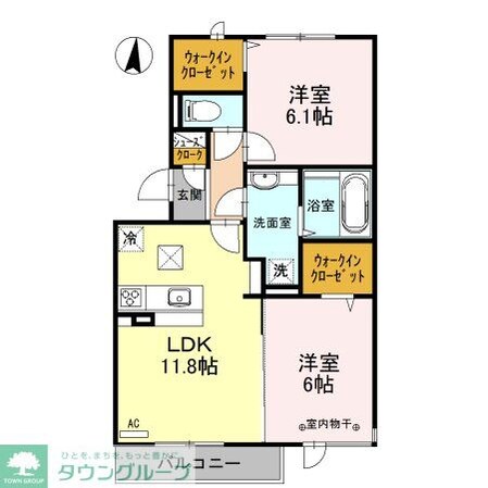 ロイジェントパークスレイクタウン III Eの物件間取画像